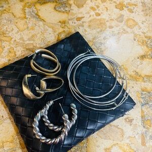 Bundle Target Mixed Metal Hoop Earrings Set